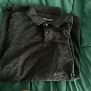 Men black polo